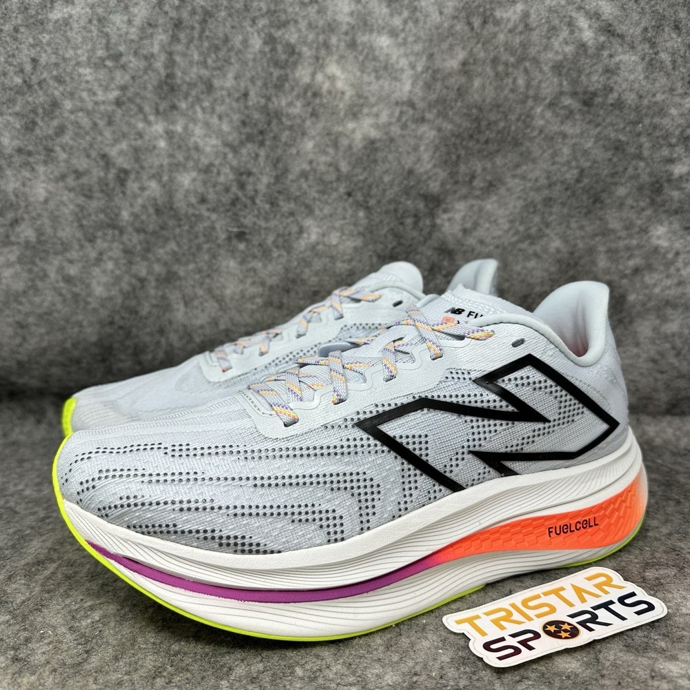 New Balance FuelCell SuperComp V2 Running Shoes Mens Size 10 Ice Blue Neon